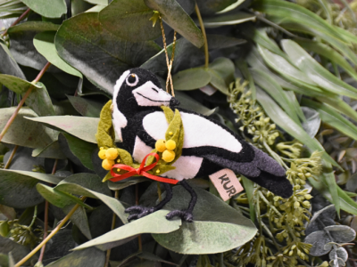 Margot Magpie Kuranga Christmas Ornament