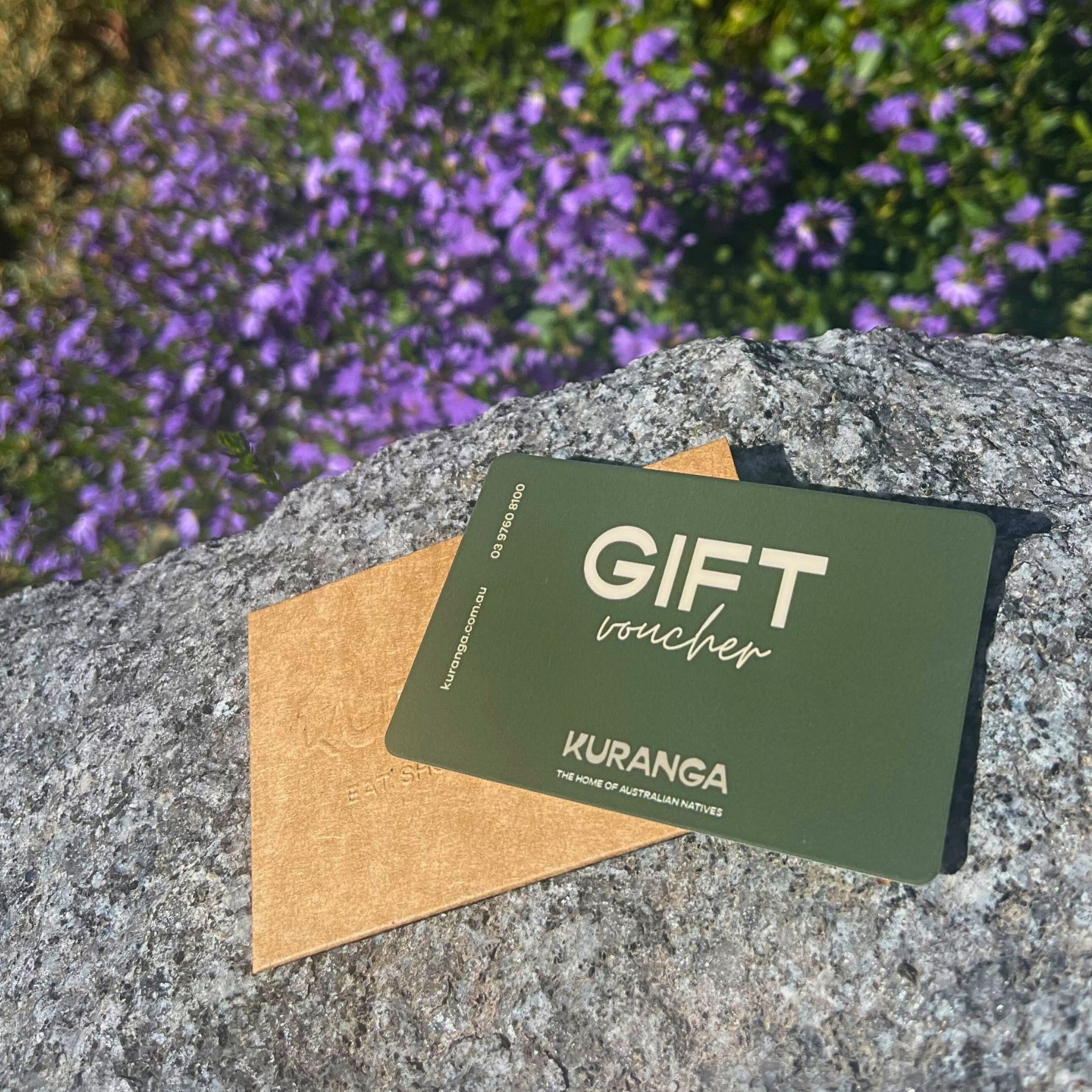 Gift card for Australia's largest native plant nursery and garden accessories at Kuranga Mount Evelyn