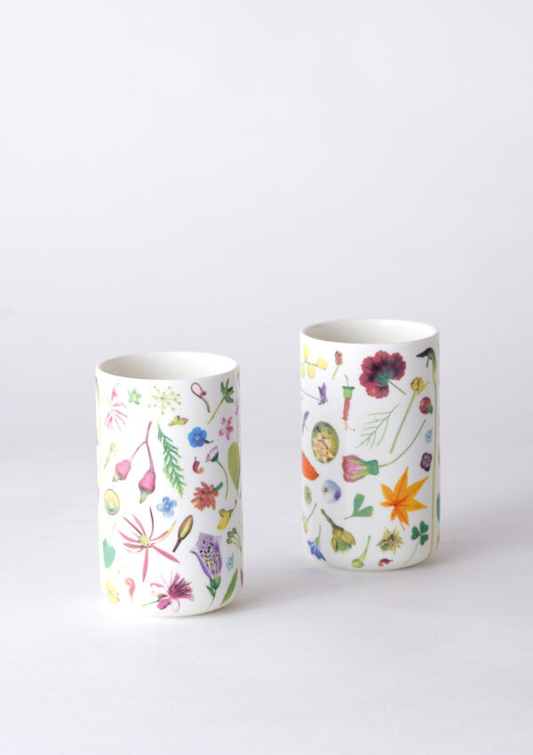 floral forager Tumbler set