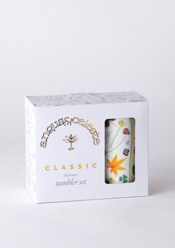 floral forager Tumbler set boxed