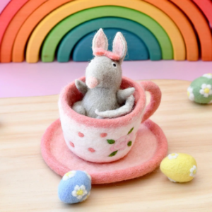 Felt Bilby in Tea Cup