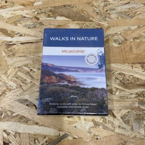 Cover of Walks in Nature: Melbourne (2nd Edition) by Explore Australia, featuring a scenic coastal landscape with cliffs and ocean, representing the diverse trails included in the guide.