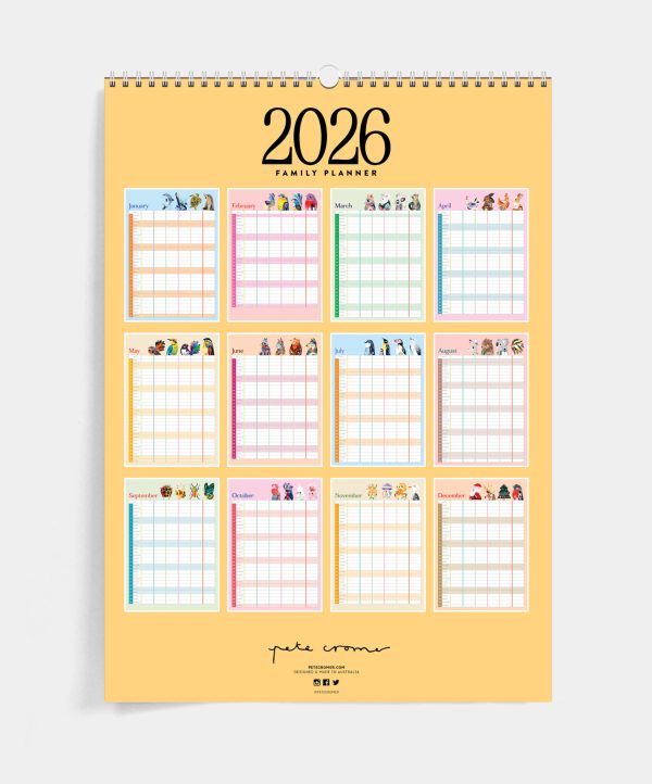 Pete Cromer 2026 Family Planner
