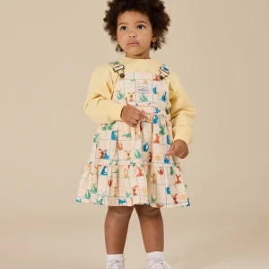 Hopscotch Tully Tiered Pinafore Dress