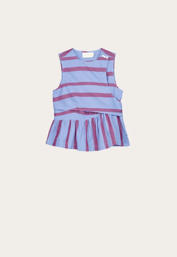 Simspon Top - Raspberry Stripe