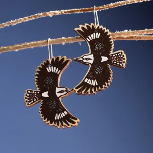 Flying Kookaburra Earrings - Large