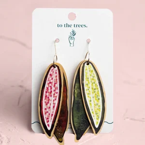 Fingerlime Earrings - Double Dangles