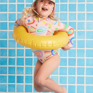 Long Sleeve Zip Bather - Fancy Fins