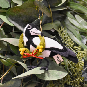 Margot Magpie Kuranga Christmas Ornament