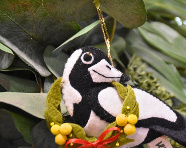 Margot Magpie Kuranga Christmas Ornament