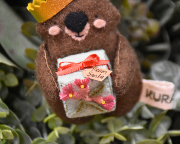 Wombly Wombat - Kuranga Christmas Ornament 2025