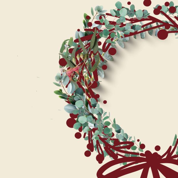 Guests creating native wreaths at Kuranga workshop
