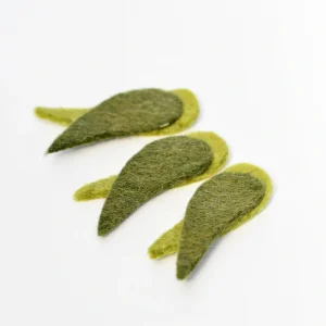 Felt Gum Leaves - Set of 3
