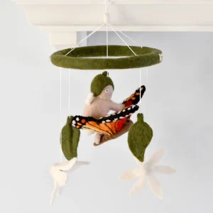 May Gibbs x Tara Treasures - Gumnut Baby with Butterfly Cot Mobile