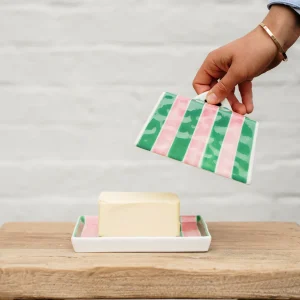 Butter Dish - Stripe