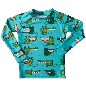 Crocodile Rock Green Rash Vest