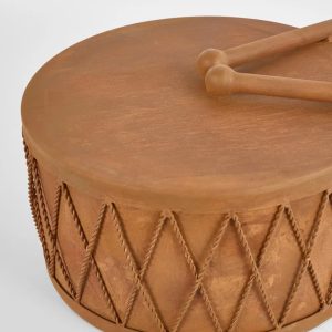 Florabelle Rusty Drum Large – rust-finished iron drum planter approx. 40 cm diameter