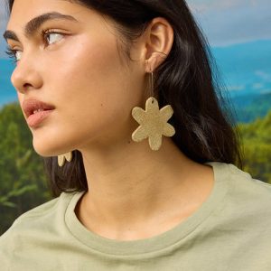 Everyday Earrings - Flowerburst Rammed Earth