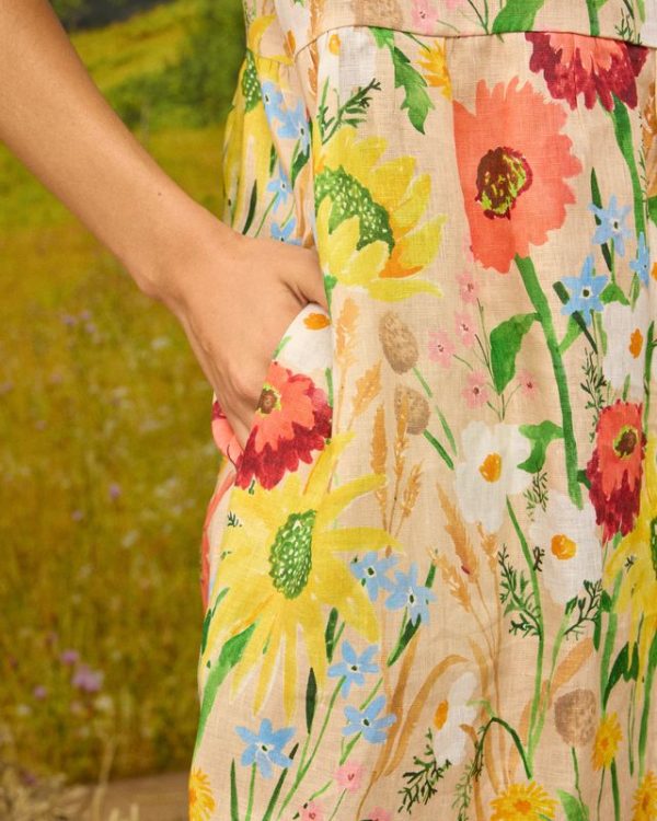 Mira Smock Dress - Flowers at the Gate