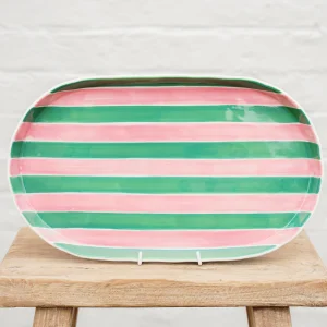 Oval Platter - Stripes