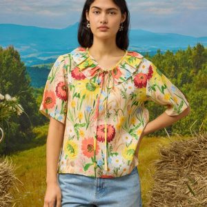 Ritta Blouse - Flowers at the Gate