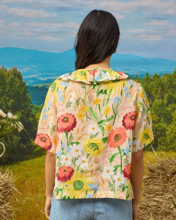 Ritta Blouse - Flowers at the Gate