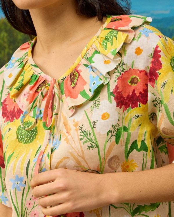 Ritta Blouse - Flowers at the Gate