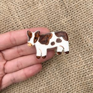 Togetherness Brooch - Cow