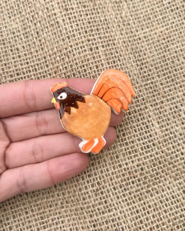 Togetherness Brooch - Rooster