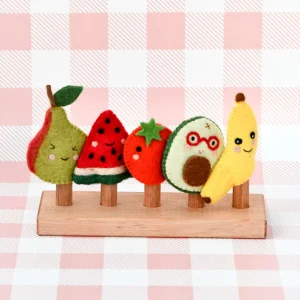 Felt Fruit Finger Puppet Set
