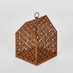 Meshe Rust Candle Holder SML