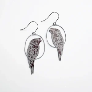 Midi Tawny Frogmouth earrings