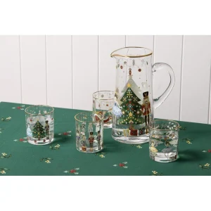 Christmas Wonderland Crystal Jug and Tumbler Set