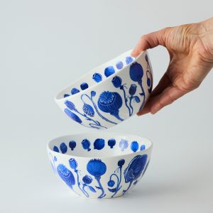 Dream Poppies Side Bowl Two Set