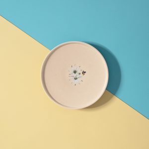 Flannel Flower Dessert Plate 16cm