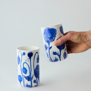 Dream Poppies Ceramic Tumblers 2pk