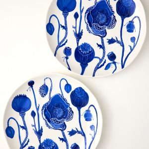 Dream Poppies Dinner Plate Two Set