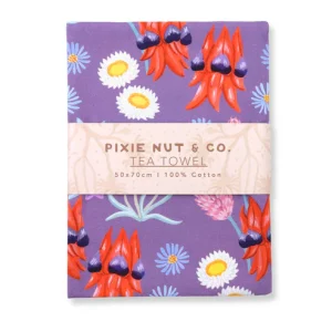 Australian Tea Towel - Desert Wildflowers