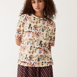 Grace Tee - Warm Watercolour