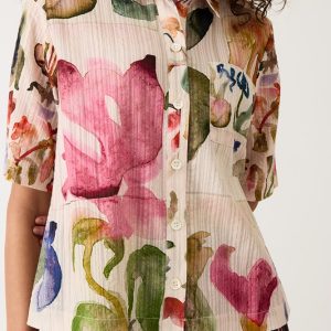 Summer Shirt - Watercolour Collage