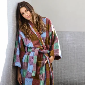 Bondi Tartan Terry Bath Robe