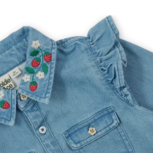 Wild Strawberry Chambray Shirt
