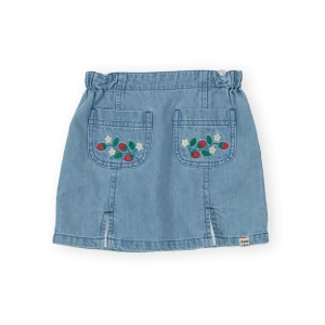 Wild Strawberry Chambray Skirt