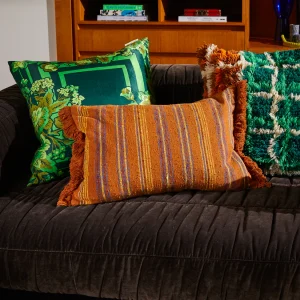 Nicolette Woven Cushion - Russet