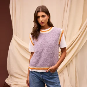 Eleni Knit Vest - Mink