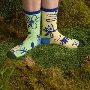 Colourblock Ribbed Sock