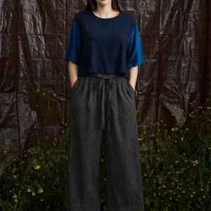Delphine Pant - Brown/Grey Check