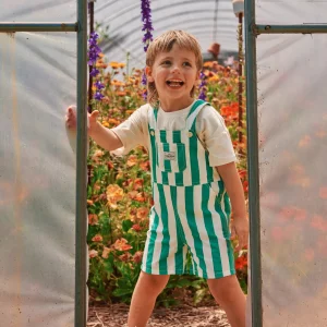 Happy Stripe Button Burton Overall