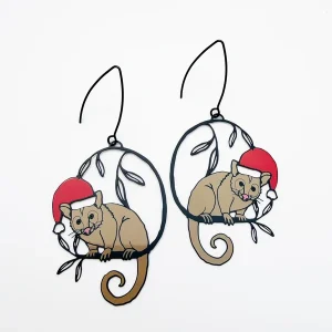 Christmas Possum Earrings
