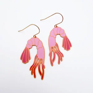 Christmas Prawn Earring
